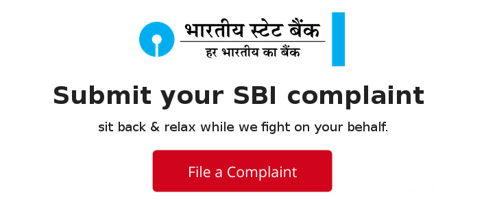 state bank of India complaint