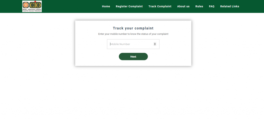 Track Your Complaint